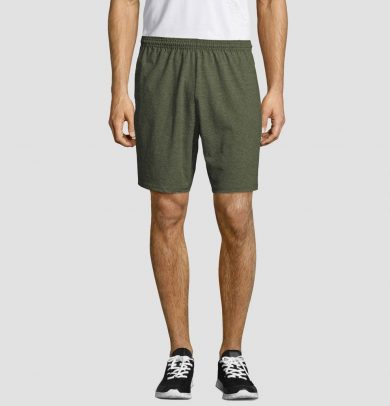 Hanes Men's Big & Tall 7" Jersey Shorts - Green 3XL