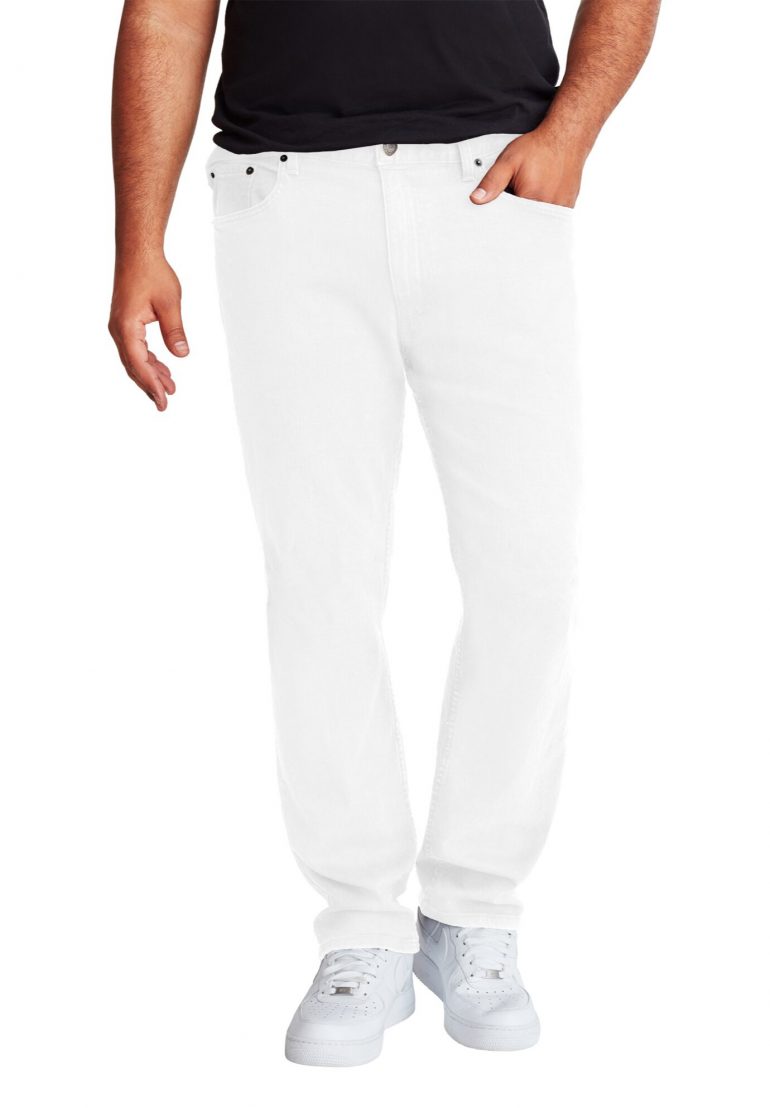 Men's Big & Tall MVP Collections® Straight Fit Jeans by MVP Collections in Crystal White (Size 58 32)
