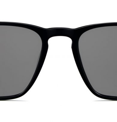 Sutton Wide Sunglasses in Jet Black (Non-Rx)
