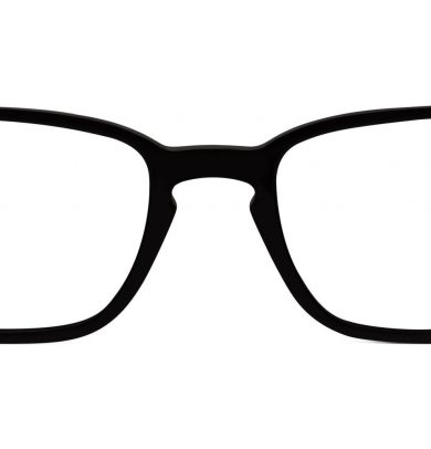 Hardy Extra Wide Eyeglasses in Jet Black (Non-Rx)