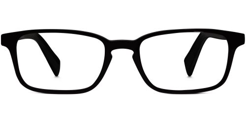 Hardy Extra Wide Eyeglasses in Jet Black (Non-Rx)