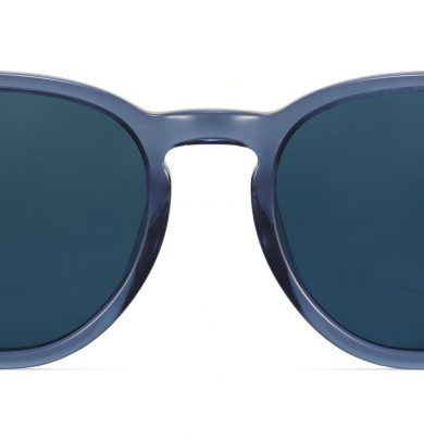 Toddy Wide Sunglasses in Azure Crystal with Oak Barrel (Non-Rx)