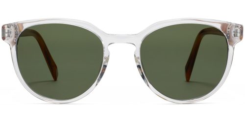 Wright Wide Sunglasses in Crystal with English Oak (Non-Rx)