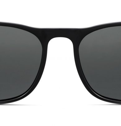 Alvin Wide Sunglasses in Jet Black (Non-Rx)