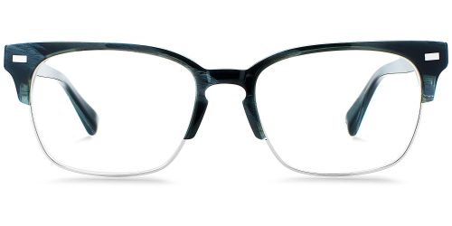 Ames Wide Eyeglasses in Graphite Fog (Non-Rx)