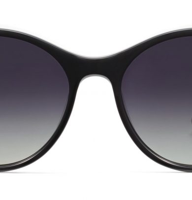 Annika Wide Sunglasses in Jet Black (Non-Rx)