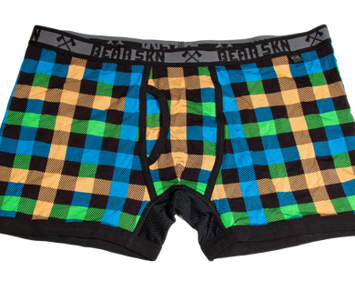 Bamboo Boxer Brief - Sand Blue Backwoods