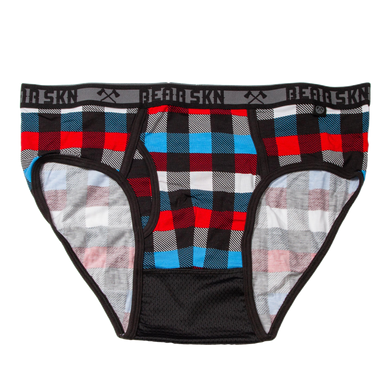 Bamboo Brief - Rustic Red & Blue Backwoods
