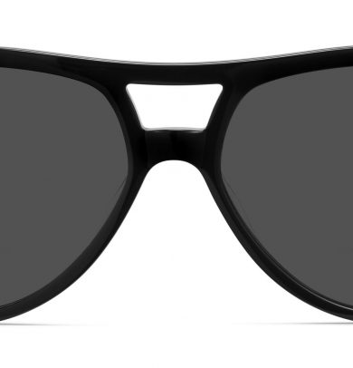 Bas Wide Sunglasses in Jet Black (Non-Rx)