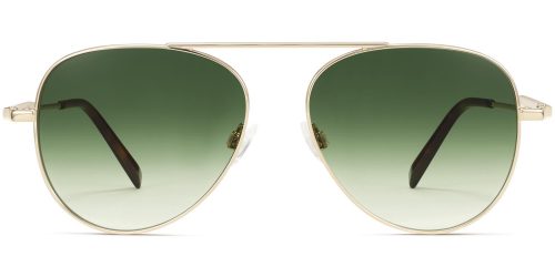 Belmar Wide Sunglasses in Polished Gold (Non-Rx)