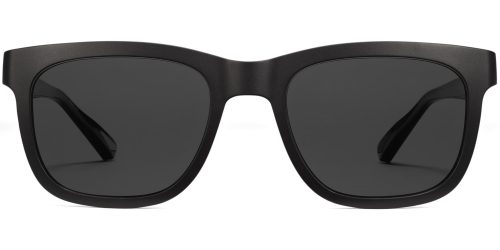Betz Extra Wide Sunglasses in Raven Matte (Non-Rx)
