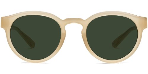 Callum Wide Sunglasses in Buttermilk Matte (Non-Rx)