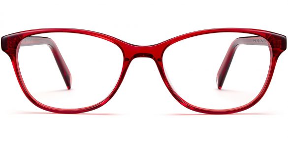 Daisy Wide Eyeglasses in Cardinal Crystal (Non-Rx)