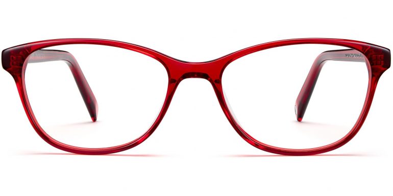 Daisy Wide Eyeglasses in Cardinal Crystal (Non-Rx)