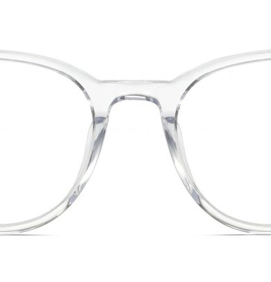Durand Wide LBF Eyeglasses in Crystal (Non-Rx)