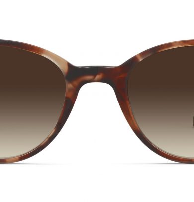 Fara Wide Sunglasses in Sesame Tortoise with Polished Gold (Non-Rx)