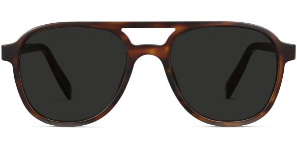 Fielder Wide Sunglasses in Cognac Tortoise Matte (Non-Rx)