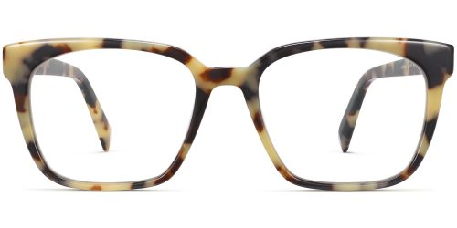 Hughes Wide Eyeglasses in Marzipan Tortoise (Non-Rx)