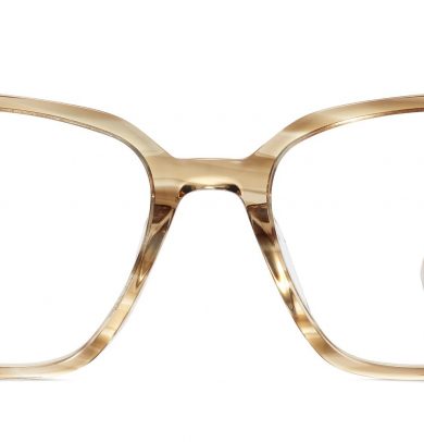 Hughes Wide LBF Eyeglasses in Chestnut Crystal (Non-Rx)