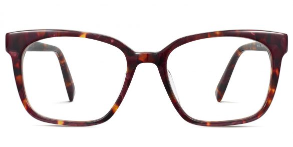 Hughes Wide LBF Eyeglasses in Fig Tortoise (Non-Rx)