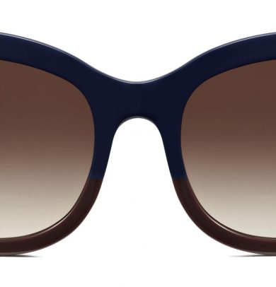 Irina Extra Wide Sunglasses in Striped Hydrangea (Non-Rx)