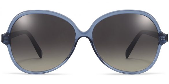 Karina Extra Wide Sunglasses in Blue Grotto Crystal (Non-Rx)