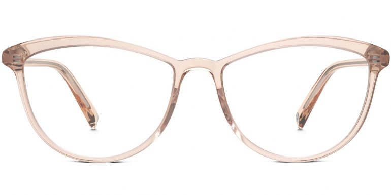 Louise Wide LBF Eyeglasses in Elderflower Crystal (Non-Rx)