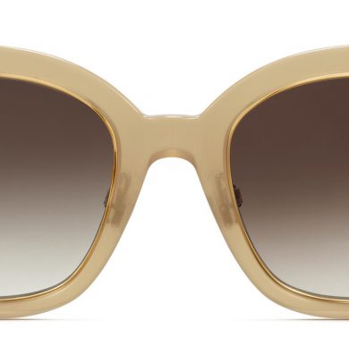 Marisela Extra Wide Sunglasses in Pampas with Polished Gold (Non-Rx)