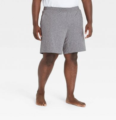 Men's Big Soft Stretch Shorts 9" - All in Motion Gray 3XL