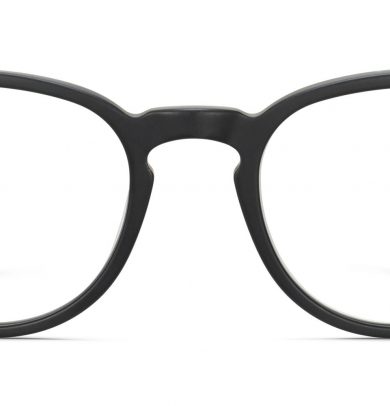 Percey Wide Eyeglasses in Jet Black Matte (Non-Rx)