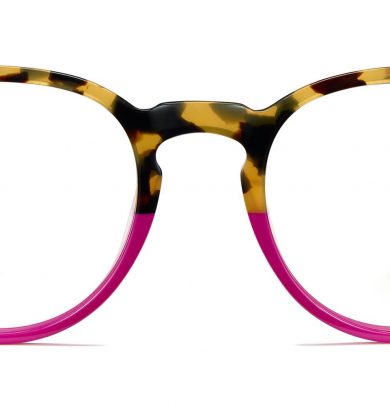 Percey Wide Holiday Exclusive Eyeglasses in Fuchsia Tortoise Fade (Non-Rx)