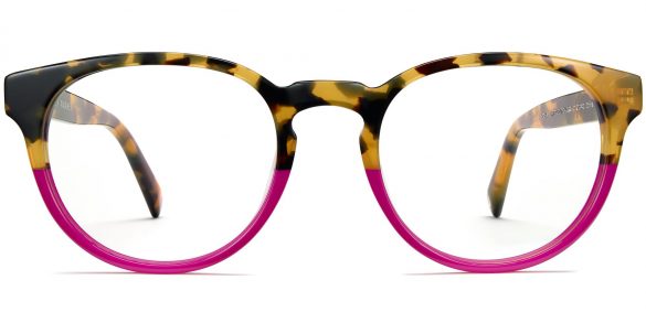 Percey Wide Holiday Exclusive Eyeglasses in Fuchsia Tortoise Fade (Non-Rx)