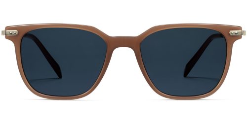 Rawlins Wide Sunglasses in Shiitake with Polished Gold (Non-Rx)