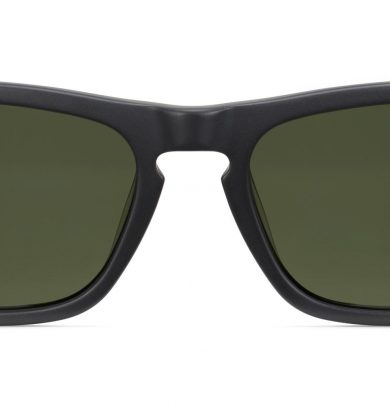 Roosevelt Wide Sunglasses in Jet Black Matte (Non-Rx)