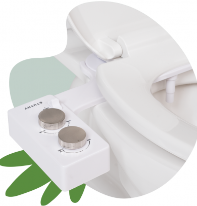TUSHY Spa 3.0 Warm Water Heated Bidet Toilet Attachment | Fits All Standard Toilets | Bidet Seat | Easy to Install | White/Platinum