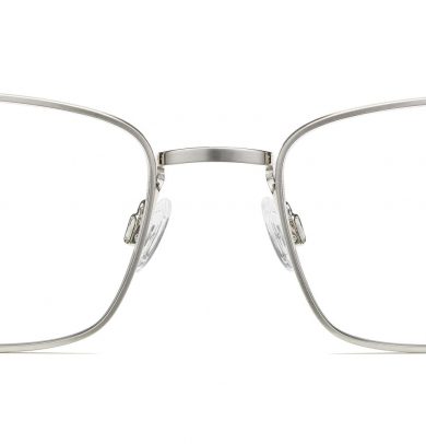 Thurston Wide Eyeglasses in Antique Silver (Non-Rx)