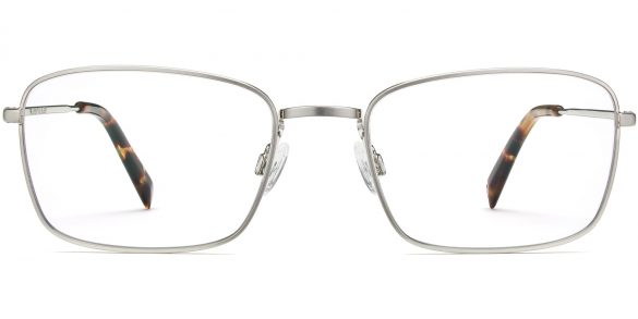 Thurston Wide Eyeglasses in Antique Silver (Non-Rx)