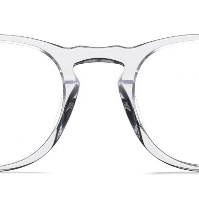Topper Wide Eyeglasses in Crystal (Non-Rx)