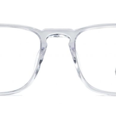 Bensen Wide LBF Eyeglasses in Crystal (Non-Rx)