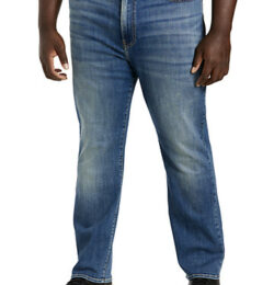 Big & Tall Lucky Brand Fall River Athletic-Fit Stretch Jeans - Fall River Med Wash