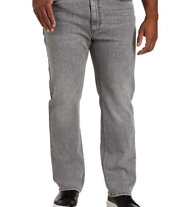Big & Tall True Nation Athletic-Fit Jeans Good Day Grey Wash - Good Day Grey