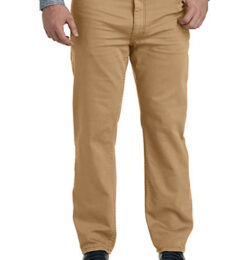 Big & Tall True Nation Garment Dyed Stretch Twill Pants - Biscuit