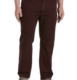 Big & Tall True Nation Garment Dyed Stretch Twill Pants - Boysenberry