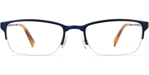 Caldwell Wide - do not use. Eyeglasses in Brushed Navy (Non-Rx)