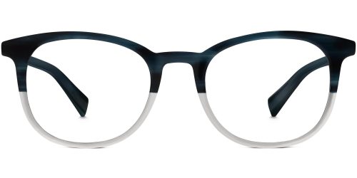 Durand Wide Eyeglasses in Deep Sea Blue Fade (Non-Rx)