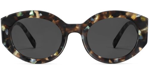 Fiona Extra Wide Sunglasses in Aventurine Tortoise (Non-Rx)