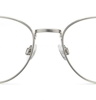 Hawkins Wide Eyeglasses in Antique Silver (Non-Rx)