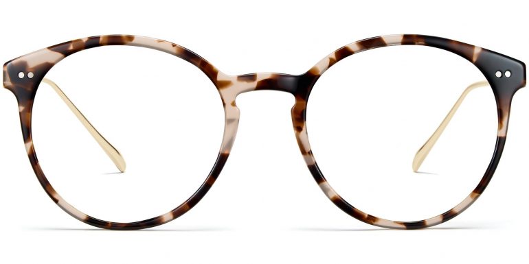 Langley Wide Eyeglasses in Opal Tortoise with Riesling (Non-Rx)