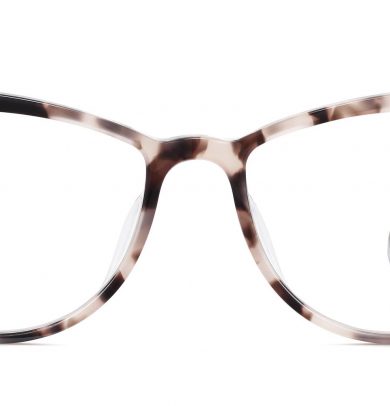 Louise Wide LBF Eyeglasses in Blush Tortoise (Non-Rx)