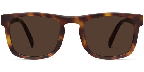 Omar Wide Sunglasses in Woodgrain Tortoise Matte (Non-Rx)